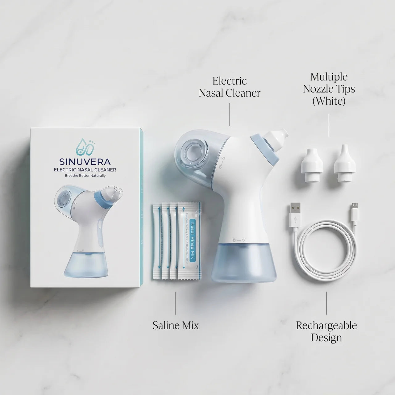 Sinuvera Electric Nasal Cleanser